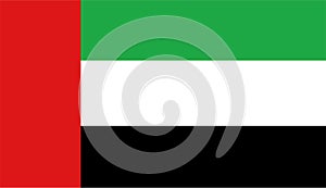 United Arab Emirates flag vector. Illustration of UAE flag photo
