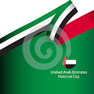 United Arab Emirates National Day Celebration Vector Template Design Illustration