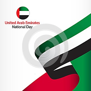 United Arab Emirates National Day Celebration Vector Template Design Illustration