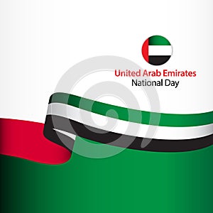 United Arab Emirates National Day Celebration Vector Template Design Illustration