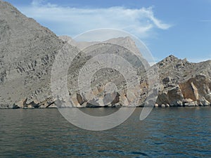 United Arab Emirates Oman dolphin watching boat trip Khasab Musandam dhow cruise