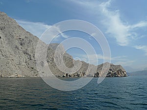 United Arab Emirates Oman dolphin watching boat trip Khasab Musandam dhow cruise