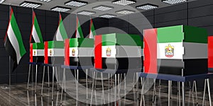 United Arab Emirates - polling station - election concept