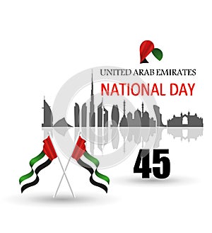 United Arab Emirates UAE National Day background