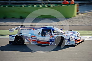 United Autosports LMP3 sports prototype in action