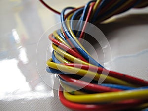 United colorful twisted cable