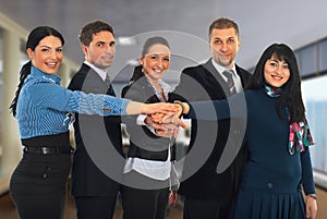 United group of business people