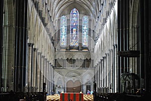 United Kingdom, England, Salisbury - Interior of the Salisbury Cathedral