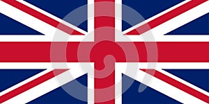 United Kingdom flag isolated in official colors and proportion correctly vector