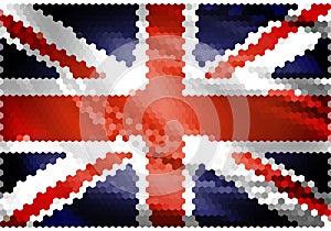 United Kingdom flag mosaic