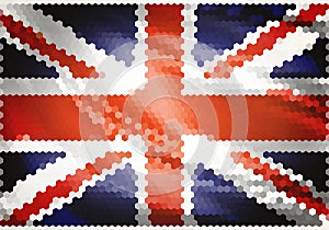 United Kingdom flag mosaic