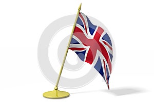 United Kingdom, Great Britain - table flag - 3D illustration