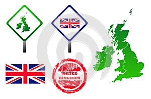 United Kingdom icons set