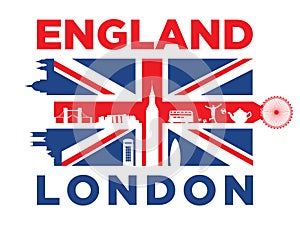 United Kingdom&London silhouette