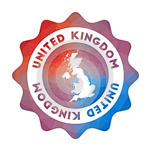 United Kingdom low poly logo.