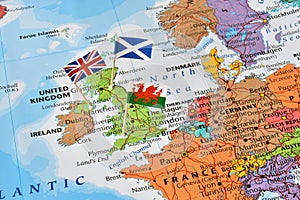 Sjednocený království vlajky z anglicko skotsko, 
