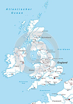 United Kingdom - Map of United Kingdom - High Detailed