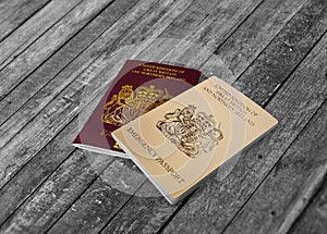 United Kingdom passport with British Emergency Passport