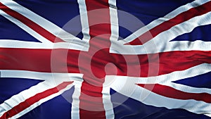 UNITED KINGDOM Realistic Waving Flag Background