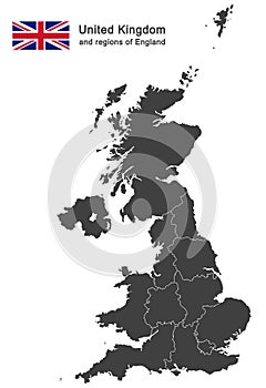 United Kingdom and regions of England