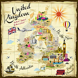 United Kingdom travel concept