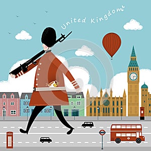 United Kingdom travel impression design