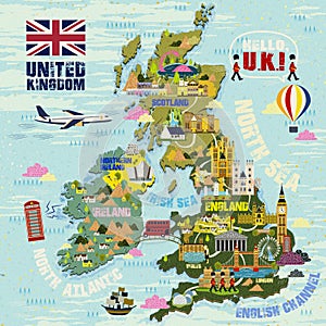 United Kingdom travel map