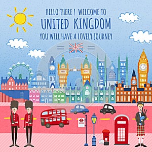 United Kingdom travel poster