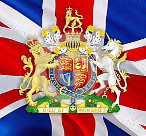 United Kingdom waving flag. National 3d UK British flag waving. Sign of UK Union Jack. Great Britain England flag HD resolution