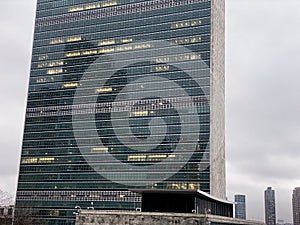 United Nations Building in autumn in NYC -2