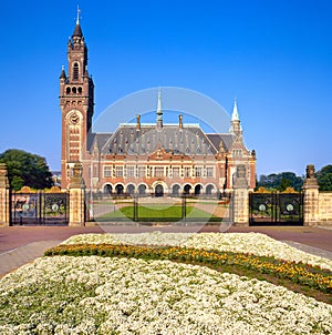 United Nations Peace Palace in The Hague, Holland