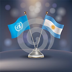 United Nations VS Argentina flag Relation