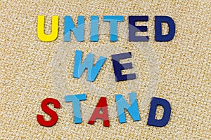 United we stand divided fall patriotism America photo
