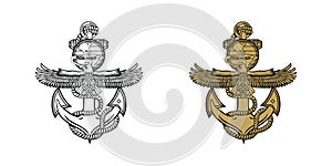 United State Marine Corps Eagle Globe and Anchor ega design illustration