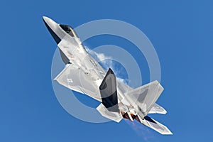 United States Air Force USAF Lockheed Martin F-22A Raptor fifth-generation, single-seat, twin-engine, stealth tactical fighter