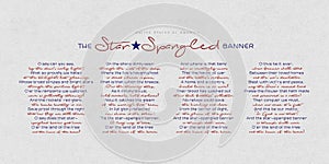 The United States of America anthem - The Star-Spangled Banner.