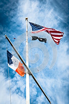 United States of America flag on flagpole