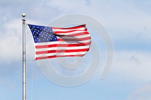 United States of America Flag on a Pole