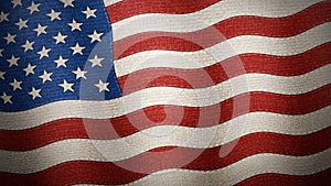 United States of America flag textured - Illustration