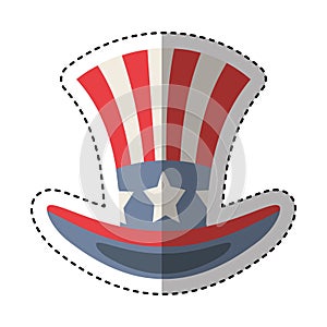 United states of america hat emblem