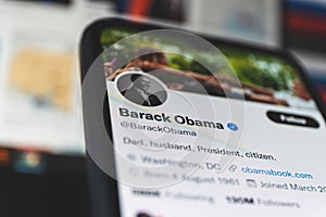 United States of America president Barack Obama official twitter account