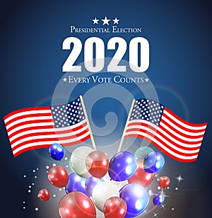 2020sjednocený státy z předsednický volby.vektor 