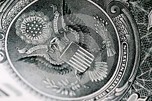 United States American Dollars close-up