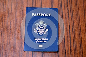 The United States of American passport, passports are issued to the American citizens and nationals, Travel, tourism concept,