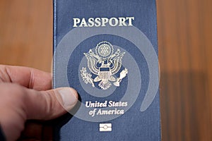 The United States of American passport, passports are issued to the American citizens and nationals, Travel, tourism concept,