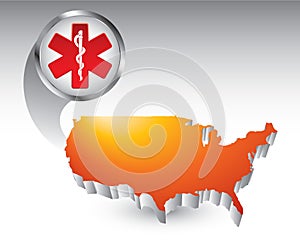 United states caduceus medical symbol