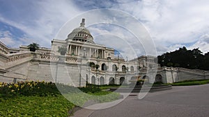 United States Capital Building, Congress Angled Shot Washington DC Wide Angle