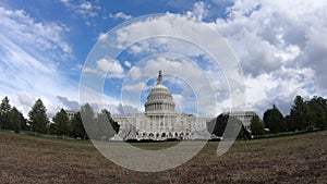 United States Capital Building, Congress Blue Sky - Washington DC Wide Angle