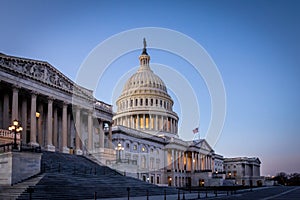 United States Capitol Building at sunset - Washington, DC, USA