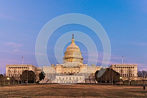 The United States Capitol building in Washington DC